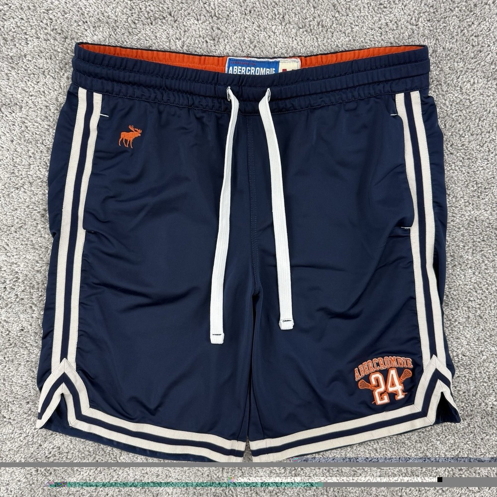 Vintage Y2K Abercrombie & Fitch Lacrosse Shorts Men's M Dazzle Baggy Drawstrings